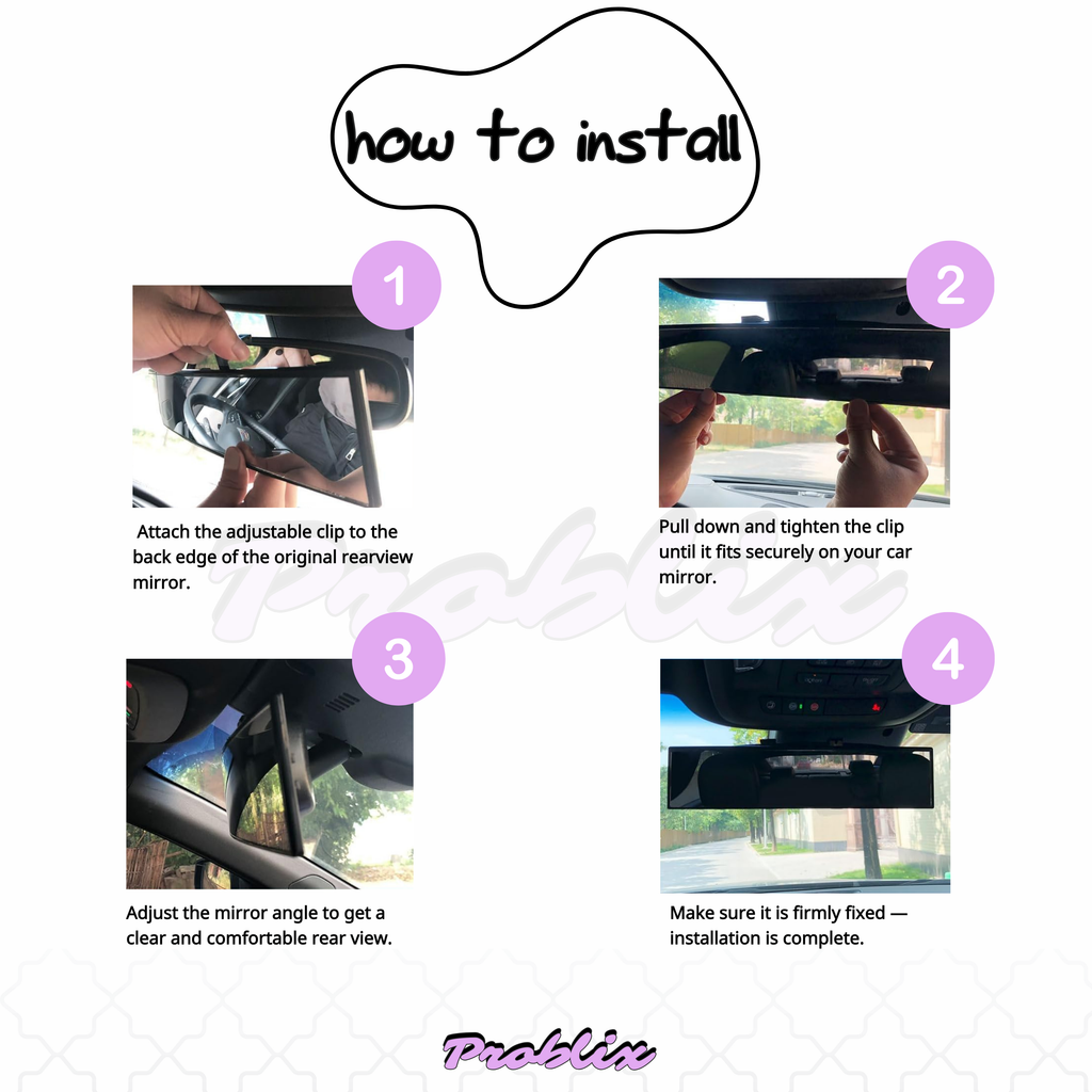 Panoramic Baby Car Mirror – Wide Angle Rear Seat Safety Mirror