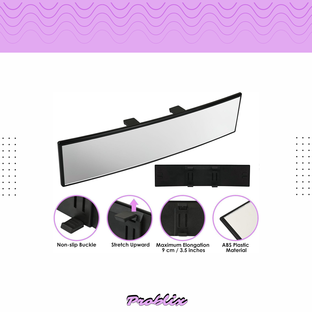 Panoramic Baby Car Mirror – Wide Angle Rear Seat Safety Mirror